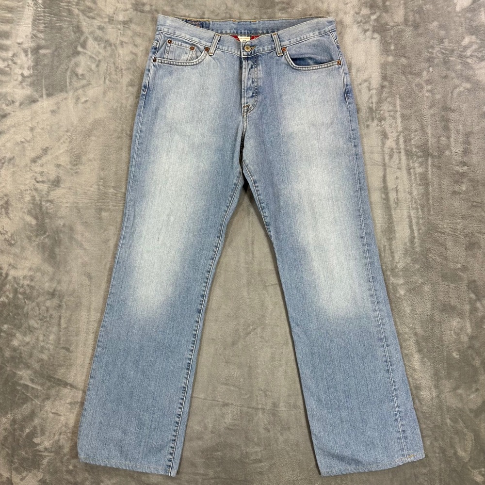 Vintage Lucky Brand Easy Rider Jeans Womens Size 14/32‎ Long Blue Light Wash